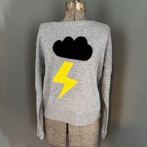 Kier + J Cashmere Lightning Sweater